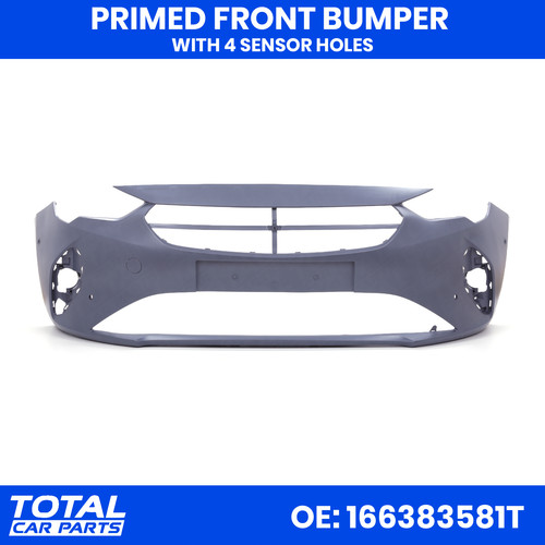 Primed front bumper with - with, 4