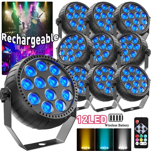 10pc rechargeable par - par, lights