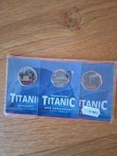 2025 Titanic 40th Anniversary  Fifty Pence Coin Set