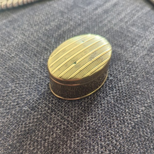 Solid brass oval minimalist