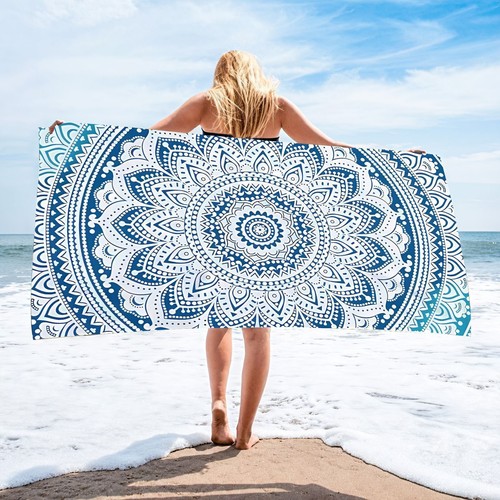 Sand free jumbo beach towel - sand,