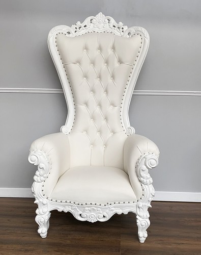 Throne chair french white - in,