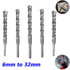 6mm to 32mm Rotary Hammer Drill Bits SDS Plus Carbide for Masonry Concrete Rebar