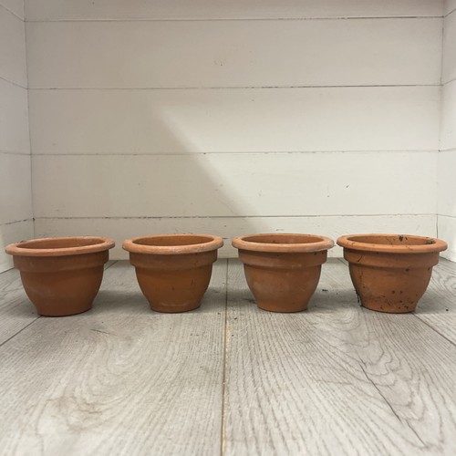 Vintage terracotta pots 11cm - 4,