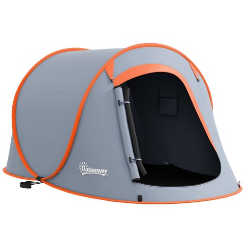 Outsunny pop camping tent - up,