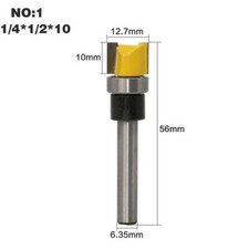 Flush Cutter Router Bit - 12.7x10mm   1/4 (6.35 mm) Shank