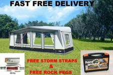 2025 Camptech Atlantis DL Luxury Seasonal Caravan Awning(FREE STORM STRAPS PEGS)
