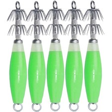 5 Pcs Luminous Squid Jig Sea Fishing Squid Lures
