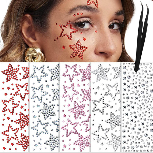 Sheets face jewels - face,