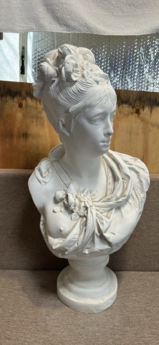 Vintage plaster bust - vintage,