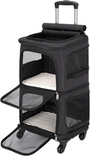 2-in-1 Pet Carrier: Trolley &