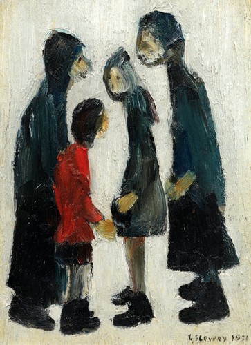 Lowry art family group - lowry,