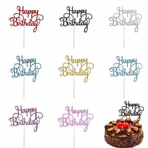 Happy birthday cake topper - happy,