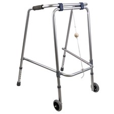 Walking Frame Foldable Lightweight Aluminium Walker Mobility Aid with 4 Wheels