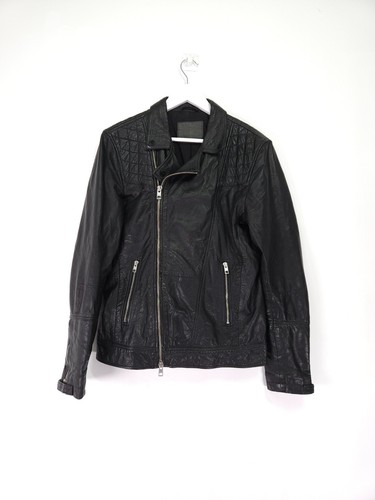 Allsaints leather jacket mens - leather,