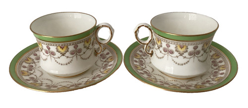 Cauldon tea cups saucers - cauldon,
