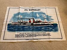 Vintage P.S Waverley Paddle Steam Tea Towel