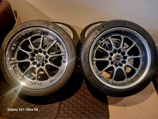 Rays Volk GTN 17 inch 5x114.3 2 piece split rims Genuine JDM 