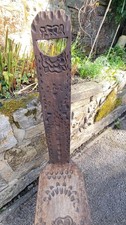Vintage Welsh Spinning Chair Carved Wooden Chair