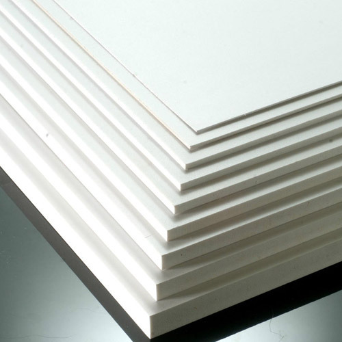 White matt pvc foamex - white,
