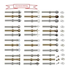 Extra Long curtain pole 35mm