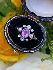 Edwardian Style Pink Sapphire