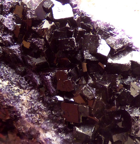 Blue john fluorite crystal - blue,
