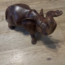 Large Wooden Elephant Missing