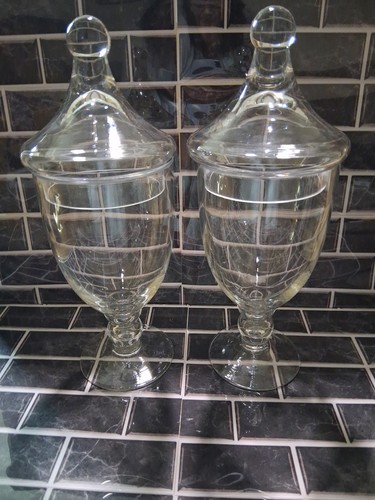 Clear glass apothecary - clear,