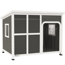 PawHut Wooden Dog Kennel Outdoor w/ Openable Top, 103 x 77 x 83cm