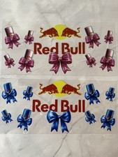 2x Bows And Red Bull 16oz Uv