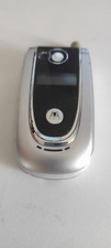 Motorola V600 Flip Mobile Phone, Silver with Power Supply