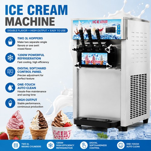 Commercial triple head ice - triple,