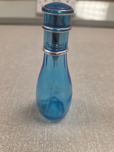 Vintage blue glass perfume - glass,