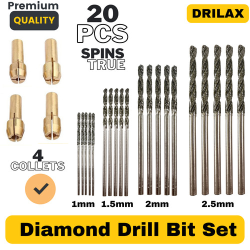 Drilax piece diamond drill - drilax, 24-piece