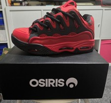 OSIRIS D3 2001 MENS TRAINERS SKATE SHOES UK 8 EU 42 BLACK RED RRP £120