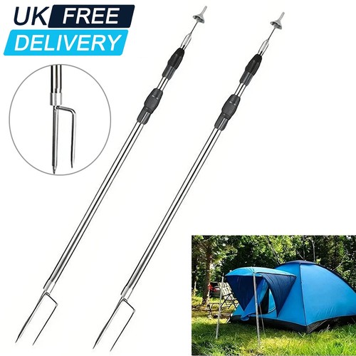 2pcs telescopic tent poles - 2pcs,