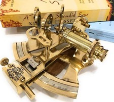 5.5 Inch Kelvin & Hughes London 1917 Sextant Partially Calibrated and Functional