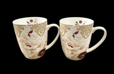 Maxwell Williams Kimono Pattern Mug Cup x 2 Fine Bone China