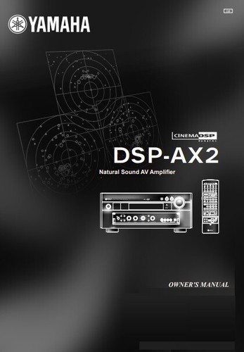 Yamaha dsp ax2 av - dsp-ax2, amplifier