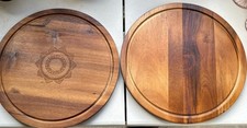 2 Wooden Serving Trays 31cm