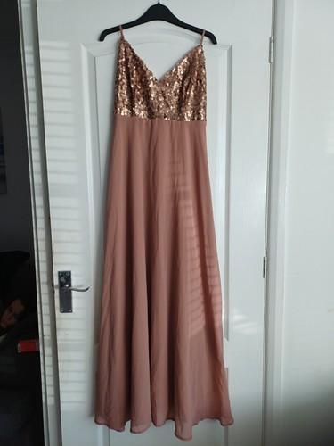 Bnwt boohoo bronze sequin - bronze,