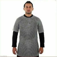 Medieval Butted Chain Mail Shirt - Aluminium Chainmail Armour Reenactment LARP