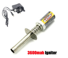 RC Nitro 1.2 V 3600mah Rechargeable Glow Plug Starter Igniter Charger UK Charger