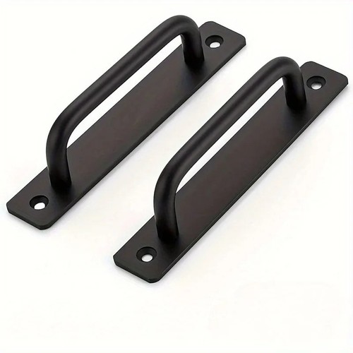 2pcs black door pull - 2pcs,