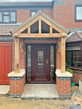 SOLID OAK PORCH - 1500MM WIDE