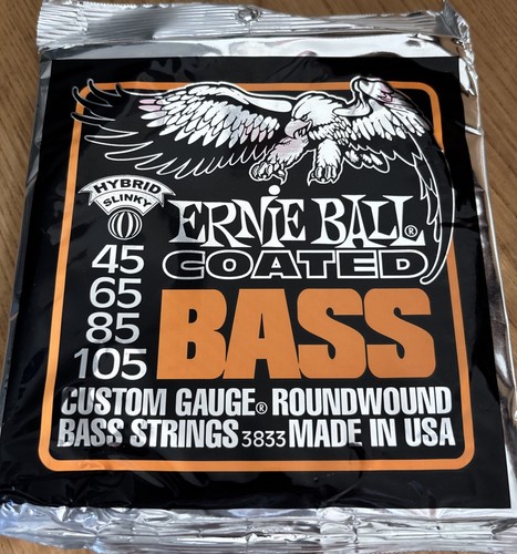 Ernie ball coated bass strings - coated,
