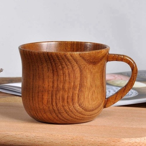 Wood coffee cup juice handmade - wood,
