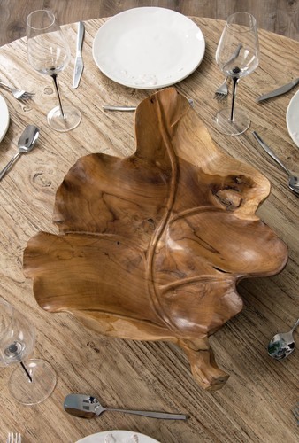 Reclaimed teak leaf display - reclaimed,