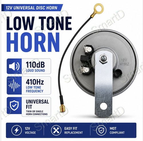 Universal 12v vehicle horn - horn, low